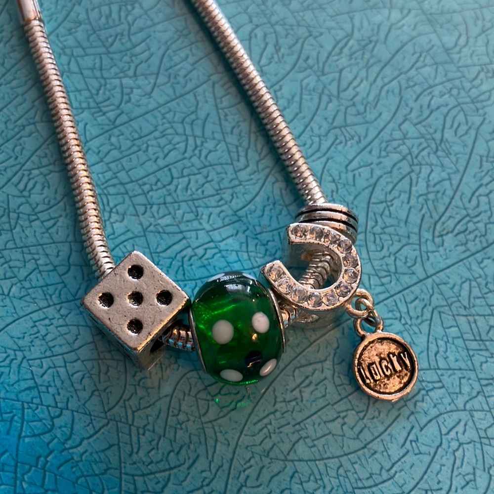 Lucky Dice Charm Bracelet